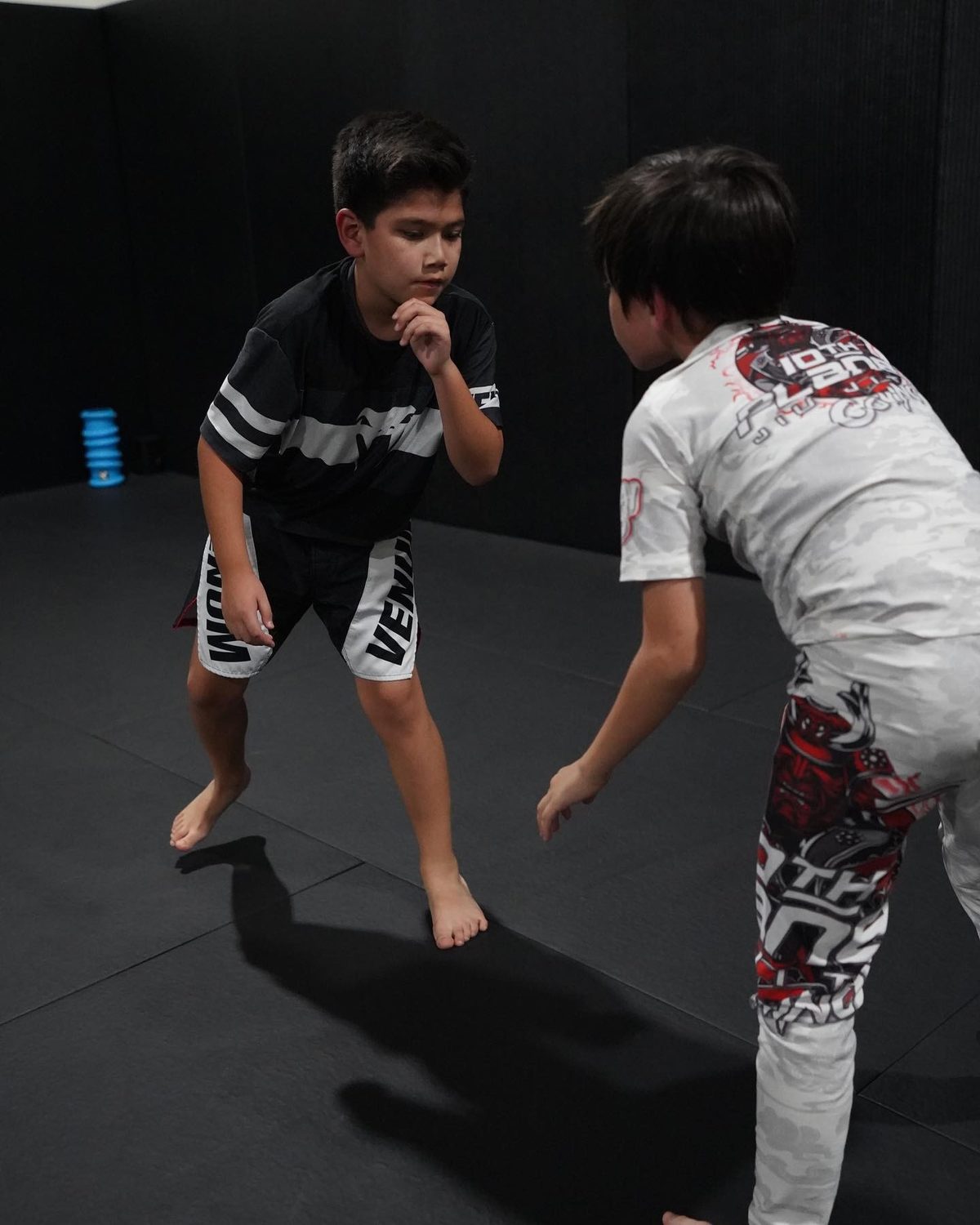 Kids martial arts sparring